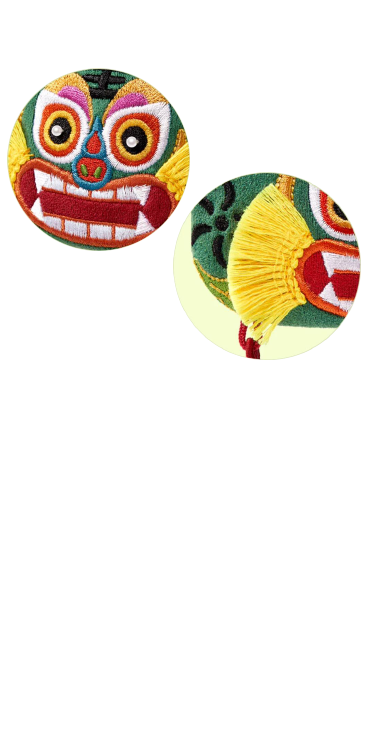 虎佑安康传统刺绣香囊